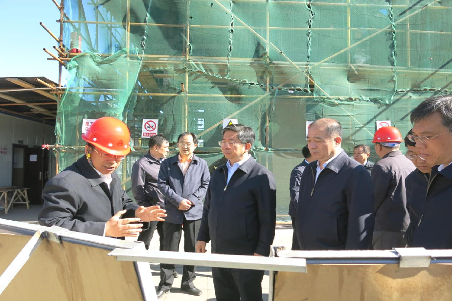大同市市委书记张吉福、市长马彦平一行考察现场